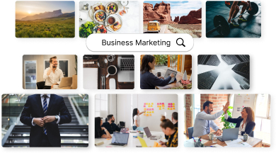 stock assets for linkedIn content