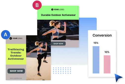 A/B test eCommerce ads
