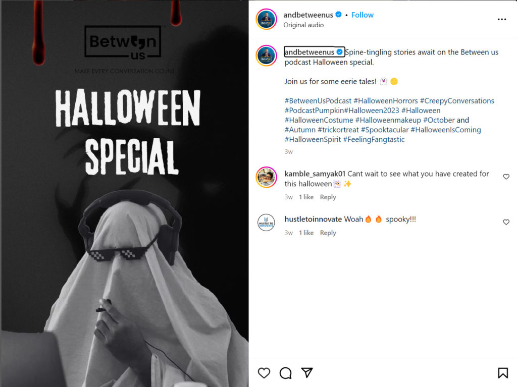 Between us Halloween special post